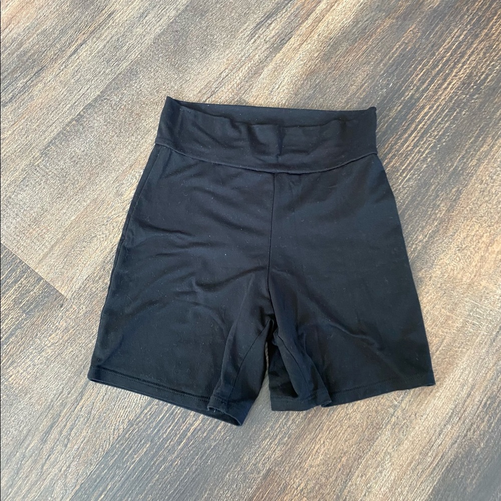 Black biker shorts